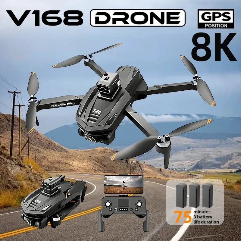 Drone Gps Mount - Oryginalny dron GPS V168, profesjonalna kamera